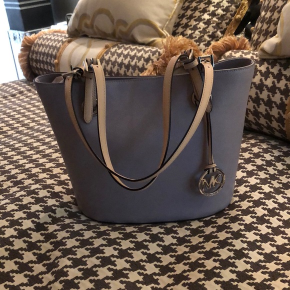 Michael Kors Handbags - Michael Kors Crossgrain Lilac Grey Tote